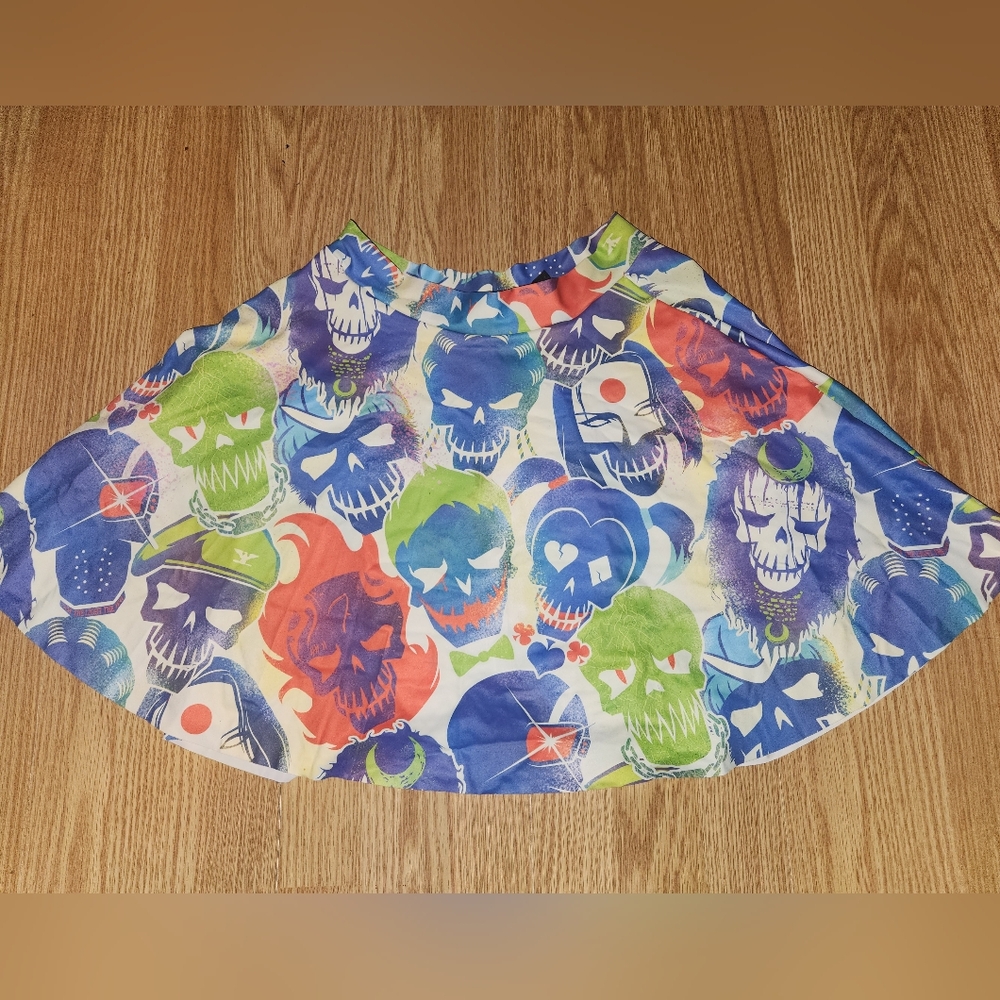 Blackmilk Multicolor Suicide Squad Circle Skirt
